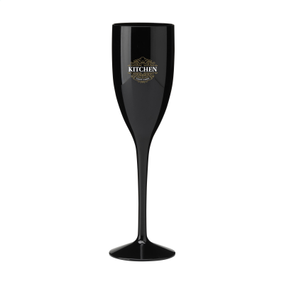 Picture of LUNAIRE REUSABLE PLASTIC CHAMPAGNE GLASS 150 ML in Black