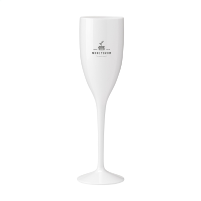 Picture of LUNAIRE REUSABLE PLASTIC CHAMPAGNE GLASS 150 ML in White