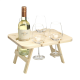 RACKPACK WINE TABLE in Wood image 2