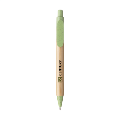Picture of BAMBOO WHEAT PEN WHEAT STRAW BALL PEN in Green