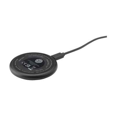 Picture of ALL-IN-ONE RCS RECYCLED 15W MAGNETIC CORDLESS CHARGER in Black & Black