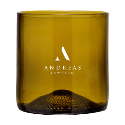 Picture of REBOTTLED® SHORT TUMBLER 250 ML DRINK GLASSES in Olive