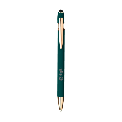 Picture of LUCA COPPER STYLUS RCS RECYCLED ALUMINIUM METAL SOFTTOUCH in Green
