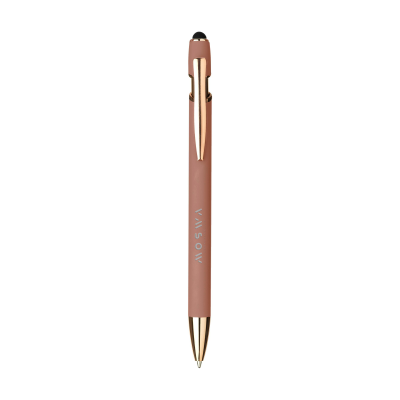 Picture of LUCA COPPER STYLUS RCS RECYCLED ALUMINIUM METAL SOFTTOUCH in Rose Gold