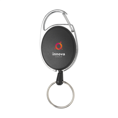Picture of ASPEN ROLLERCLIP KEYRING CHAIN in Black
