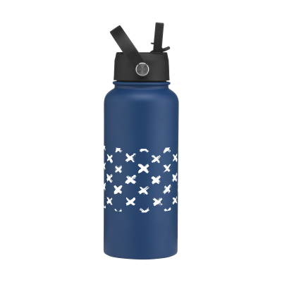 Picture of EDDY RCS RECYCLED STEEL BOTTLE 900 ML THERMO BOTTLE in Blue & Ocean