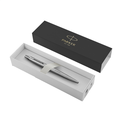 Picture of PARKER JOTTER STEEL BALL PEN - BLUE INK in Silver