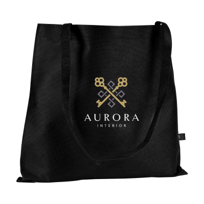 Picture of SHOPPER GRS RPET (80 G & M²) SHOPPER TOTE BAG in Black