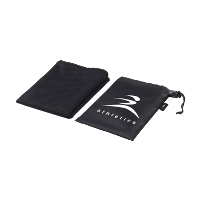 Picture of COOLDOWN GRS RPET SPORTS COOLING TOWEL in Black