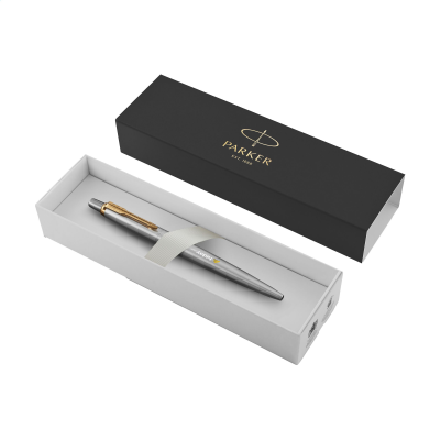 Picture of PARKER JOTTER RECYCLED STEEL BALL PEN - BLUE INK in Silver