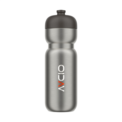 Picture of MEPAL STAINLESS STEEL METAL SPORTS BOTTLE PULL 800 ML in Graphite Grey Black