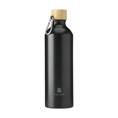 Picture of STEELBAMBOO RCS RECYCLED STEEL 750 ML WATER BOTTLE in Black