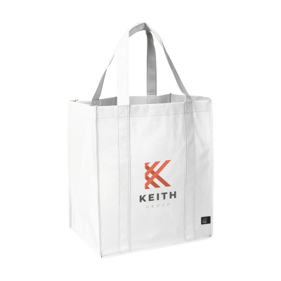 Picture of SHOP XL GRS RPET (80 G & M²) SHOPPER TOTE BAG in White