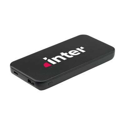 Picture of POWERKICK 10000 RCS RECYCLED POWERBANK CHARGER in Black