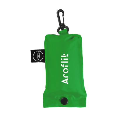 Picture of SHOP EASY GRS RPET FOLDING SHOPPER TOTE BAG in Green