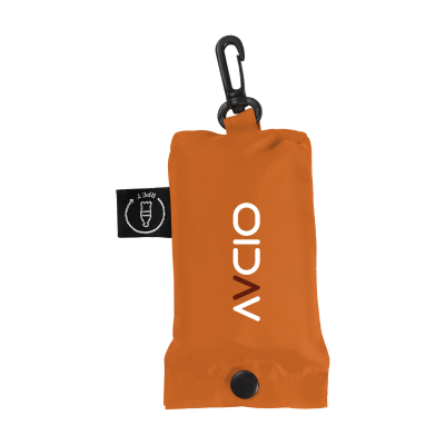 Picture of SHOP EASY GRS RPET FOLDING SHOPPER TOTE BAG in Orange