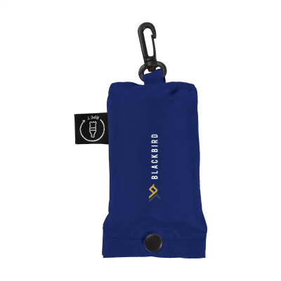 Picture of SHOP EASY GRS RPET FOLDING SHOPPER TOTE BAG in Navy