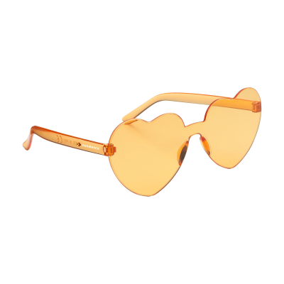 Picture of SUNNYHEART SUNGLASSES in Clear Transparent Orange