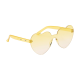 SUNNYHEART SUNGLASSES in Clear Transparent Yellow image 2