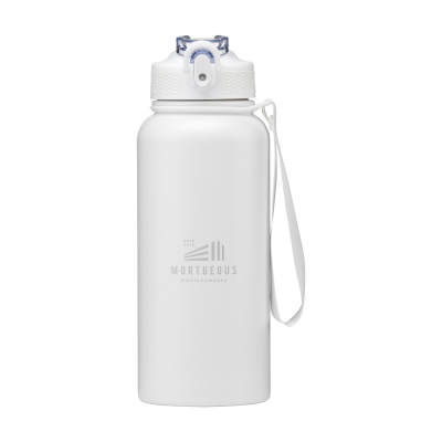 Picture of AQUASTEEL XL WIDE RCS RECYCLED WATER BOTTLE 900 ML in White