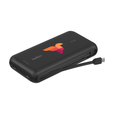 Picture of BELKIN BOOSTCHARGE POWERBANK 20K INTEGRATED CABLE in Black