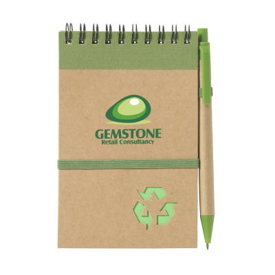 Picture of RECYCLENOTE-M PAPER NOTE BOOK in Green