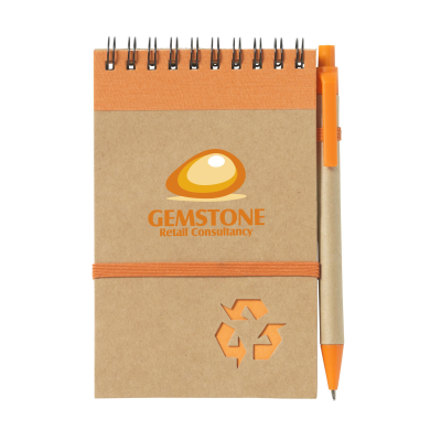 Picture of RECYCLENOTE-M PAPER NOTE BOOK in Orange