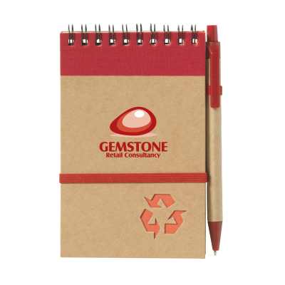 Picture of RECYCLENOTE-M PAPER NOTE BOOK in Red