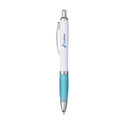 Picture of ATHOS TRANS RCS RECYCLED ABS PEN in Light Blue