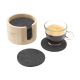 CODY FELT COASTER SET in Bamboo image 2