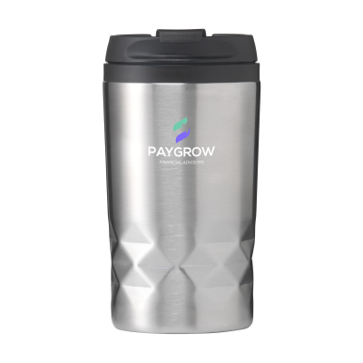 Picture of GRAPHIC MINI MUG RCS RECYCLED STEEL 250 ML THERMO CUP in Silver