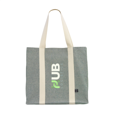 Picture of LINE GRS RECYCLED SHOPPER TOTE BAG (210 G & M²) in Green
