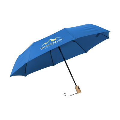 Picture of MICHIGAN FOLDING RCS RPET UMBRELLA 21 INCH in Royalb Blue