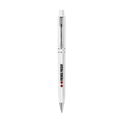 Picture of STILOLINEA RAJA SILVER CHROME PEN in White