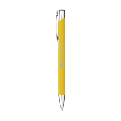 Picture of EBONY SOFT TOUCH PEN in Yellow.