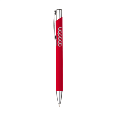 Picture of EBONY SOFT TOUCH PEN in Red.