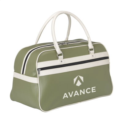 Picture of RETROSPORT SPORTS BAG in Green & Beige