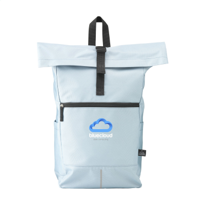Picture of NOLAN RECYCLED RPET BACKPACK RUCKSACK in Light Blue