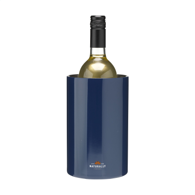 Picture of COOLSTEEL RCS RECYCLED STEEL WINE BOTTLE COOLER in Blue