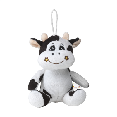 Picture of ANIMAL FRIEND COW CUDDLE TOY in Black & White