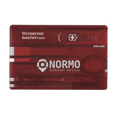 Picture of VICTORINOX SWISSCARD CLASSIC in Clear Transparent Red