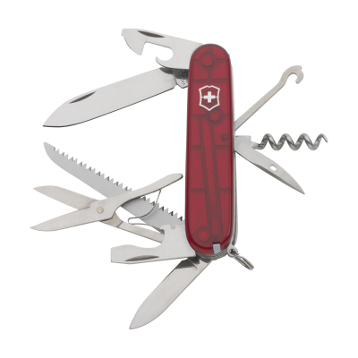 Picture of VICTORINOX HUNTSMAN POCKET KNIFE in Clear Transparent Red