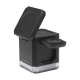 Picture of CUBE MAGSAFE 3-IN-1 RCS RECYCLED ABS CHARGER STAND in Black