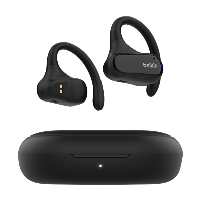 Picture of BELKIN SOUNDFORM CLEARFIT OPEN-EAR CORDLESS EARBUDS in Black.