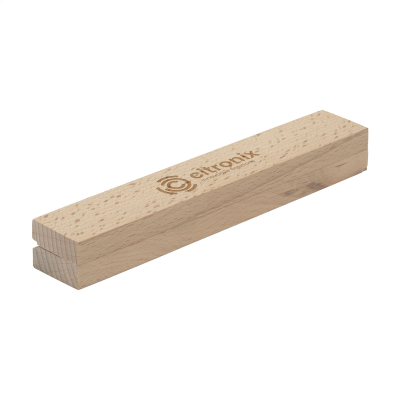 Picture of BEECH WOOD WOOD CASSETTE SINGLE in Beige & Brown.