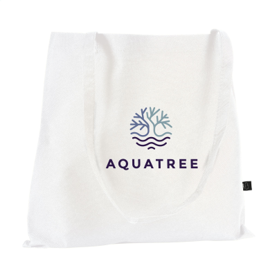 Picture of SHOPPER GRS RPET SHOPPER TOTE BAG in White.