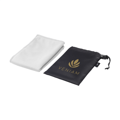 Picture of COOLDOWN RPET SPORTS COOLING TOWEL in White.