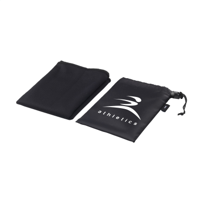 Picture of COOLDOWN RPET SPORTS COOLING TOWEL in Black