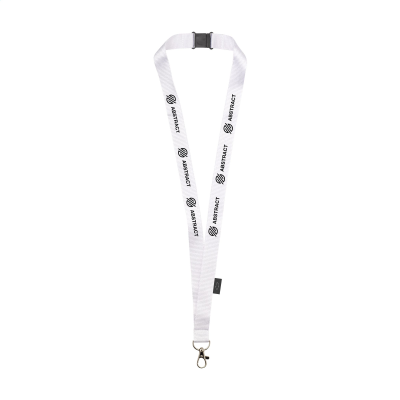 Picture of LANYARD SAFETY RPET 2 CM in White.