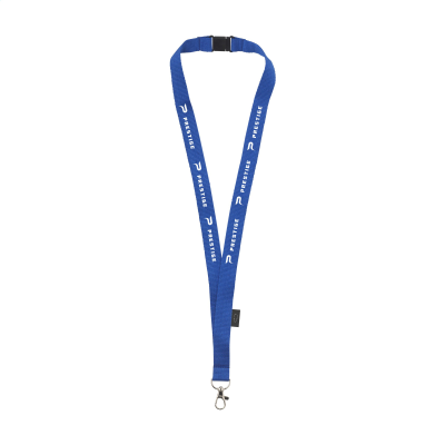 Picture of LANYARD SAFETY 2 CM RPET LANYARD in Blue.